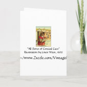 Funny Cats Kaart / Uitnodiging: Cats at the Beach (Achterkant)