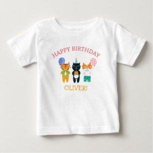 Funny Cats Kat Verjaardag Gast van Eer T-shirt