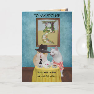 Funny Cats/Katten Jubileum Kaart