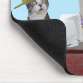Funny Cats/Katten Kantoor Co-Workers Mousepad Muismat (Hoek)