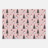 Funny Cats Kerstmis Inpakpapier Vel (Voorkant)