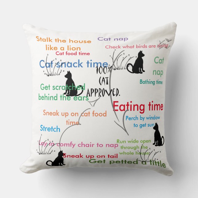 Funny Cats Kitty Cat Kittens Activiteit Kussen (Voorkant)