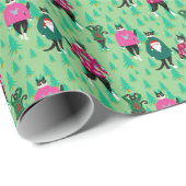 Funny Cats Model Ugly KerstSweaters Cadeaupapier (Rol Hoek)