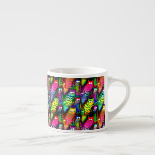 Funny Cats Pattern-54578 Espresso Kop (Rechts)