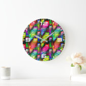 Funny Cats Pattern-54578 Grote Klok (Huis)
