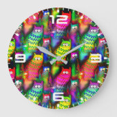 Funny Cats Pattern-54578 Grote Klok (Voorkant)