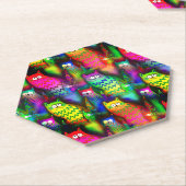 Funny Cats Pattern-54578 Kartonnen Onderzetters (Schuin)