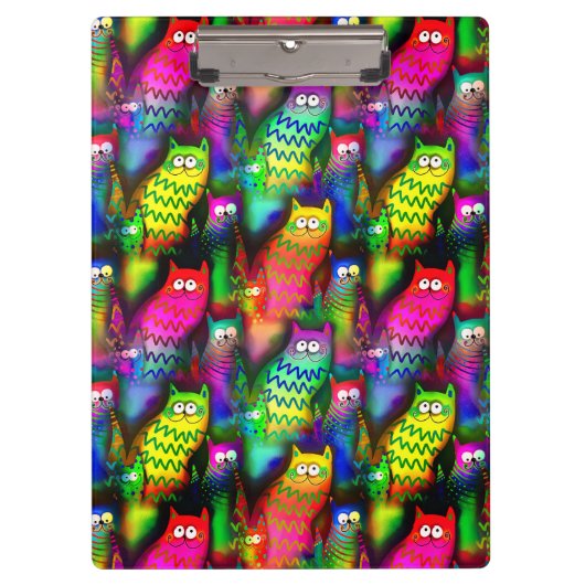 Funny Cats Pattern-54578 Klembord (Voorkant)