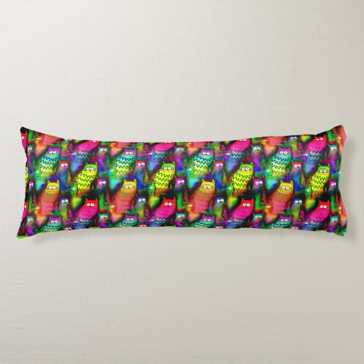Funny Cats Pattern-54578 Lichaamskussen (Voorkant)