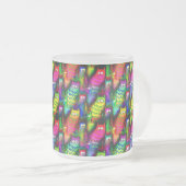 Funny Cats Pattern-54578 Matglas Koffiemok (Voorkant rechts)