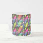 Funny Cats Pattern-54578 Matglas Koffiemok (Voorkant links)