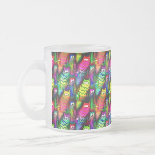 Funny Cats Pattern-54578 Matglas Koffiemok (Links)