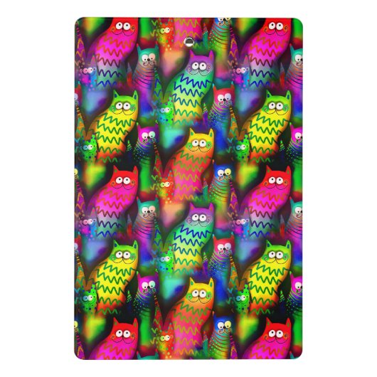 Funny Cats Pattern-54578 Mini Klembord (Achterkant)