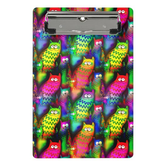 Funny Cats Pattern-54578 Mini Klembord (Voorkant)