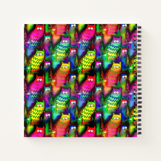 Funny Cats Pattern-54578 Notitieboek (Achterkant)