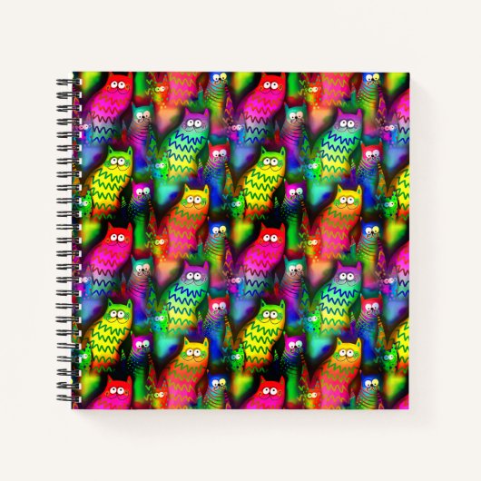 Funny Cats Pattern-54578 Notitieboek (Voorkant)