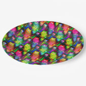 Funny Cats Pattern-54578 Papieren Bordje (Gekanteld)