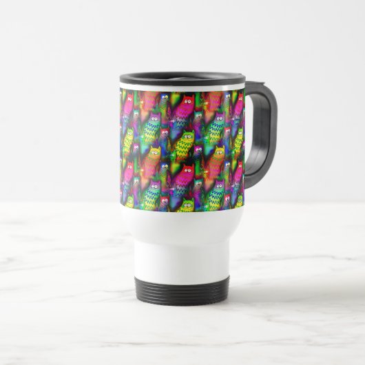 Funny Cats Pattern-54578 Reisbeker (Voorkant rechts)