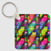 Funny Cats Pattern-54578 Sleutelhanger (Voorkant)