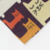 Funny Cats Pattern aangepaste tekstdekens Fleece Deken (Hoek)