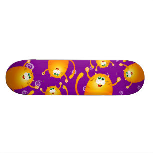 Funny cats, schaats skateboard