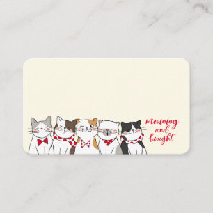 Funny Cats Season be Merry Holiday Plaatskaartje