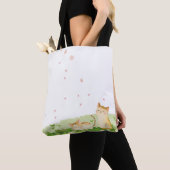 Funny Cats Singing under Cherry Blossom Tote Bag (Dichtbij)