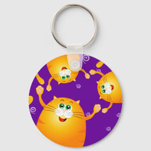 Funny cats, sleutelhanger