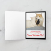 Funny Cats Valentijn/Jubileum Feestdagen Kaart (Binnen)