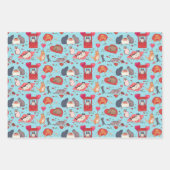 Funny Cats Valentijnsdag Gift Wrapping Paper (Voorkant)