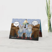 Funny Cats Verjaardag Kaart (Voorkant)