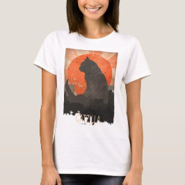 Funny Catzilla Tshirt en Hoddie