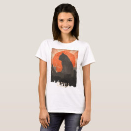 Funny Catzilla Tshirt en Hoddie
