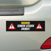 Funny Caudron Senior Citizen Driver Bumpersticker (Op auto)