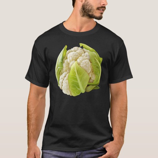 Funny Cauliflower Design Veggie Lover Vegetables T-shirt (Voorkant)