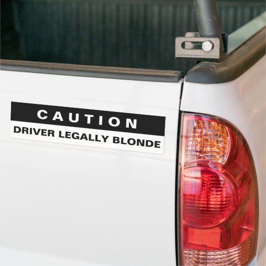 Funny CAUTION-bumpersticker Bumpersticker (Op Truck)