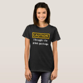 Funny Caution Gekocht Drink Pakket Cruise T-shirt (Voorkant volledig)