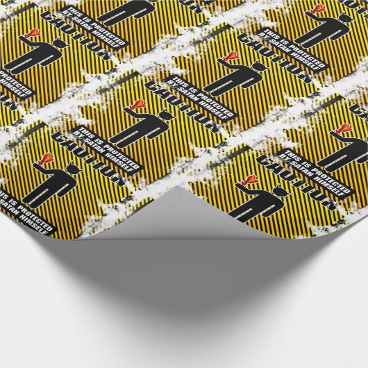 Funny Caution Satan Cadeaupapier (Hoek)