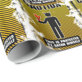 Funny Caution Satan Cadeaupapier (Rol Hoek)