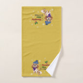Funny Cavalier-kersthanddoeken Bad Handdoek (Handdoek)