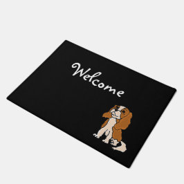 Funny Cavalier King Charles Spaniel Art Doormat Deurmat