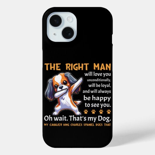 Funny Cavalier King Charles Spaniel Dog Case-Mate iPhone Case (Achterkant)