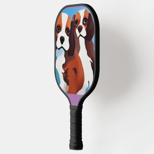 Funny Cavalier King Charles Spaniel Puppy Dogs Pickleball Paddle (Links)