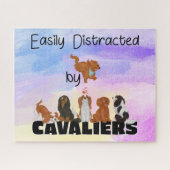 Funny Cavalier King Charles Spaniels Legpuzzel (Horizontaal)