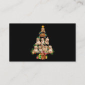 Funny Cavapoo Dog Merry kerstboom Cavapoo Lov Visitekaartje (Achterkant)