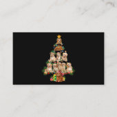 Funny Cavapoo Dog Merry kerstboom Cavapoo Lov Visitekaartje (Voorkant)