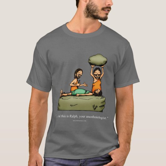 Funny Caveman Anesthesioloog T-shirt (Voorkant)