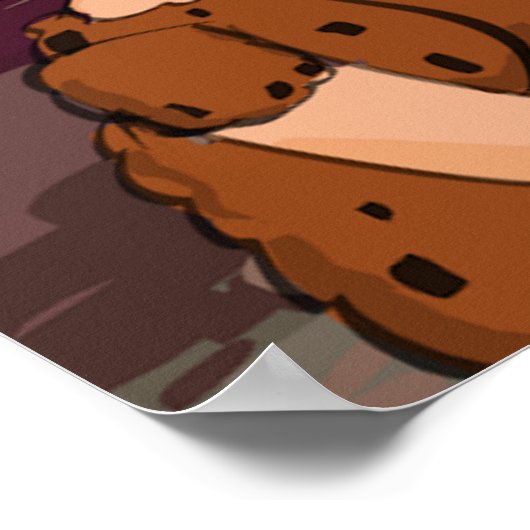 Funny Caveman Author Poster (Hoek)