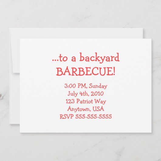 Funny Caveman Cartoon BBQ Meat Lover Cookout Party Kaart (Achterkant)