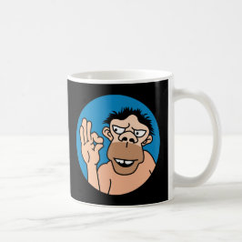 Funny Caveman Coffee Mok